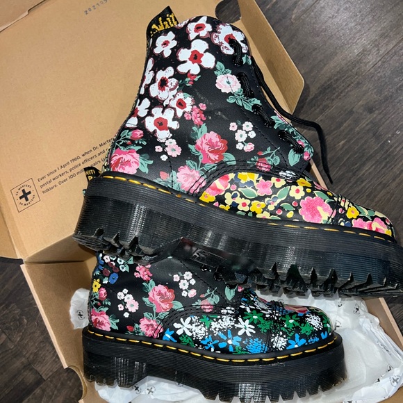 Platform Floral Doc Martens NO BOX - Picture 2 of 5